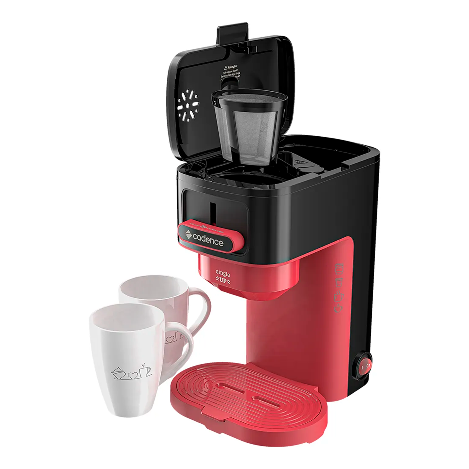 Cafeteira Elétrica Cadence Single Up Caf230 600w 2 Xicaras Cafeteira Elétrica Cadence Single Up Caf230 600w 2 Xicaras